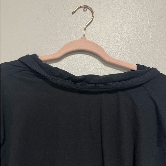 VS Black Button Up VS Logo Pocket Pajama Shirt - Picture 8 of 8